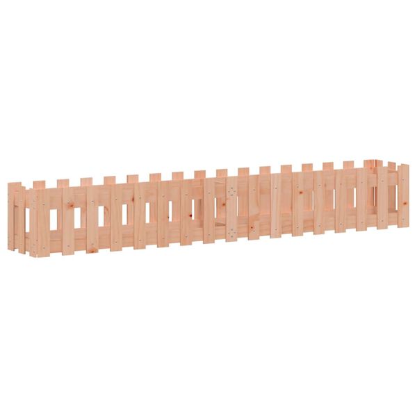 vidaXL Hochbeet Lattenzaun-Design 200x30x30 cm Massivholz Douglasie