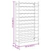 vidaXL Weinregal f&uuml;r 72 Flaschen Golden Metall