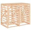 vidaXL Mülltonnenbox für 2 Tonnen Massivholz Kiefer