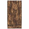 vidaXL Aufbewahrungsbettgestell Ger&auml;ucherte Eiche 120 cm Holzwerkstoff