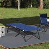 vidaXL Klapp Schlafbett f&uuml;rs Camping Blau 206 x 76 x 74 cm