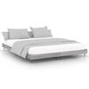 vidaXL Bettgestell ohne Matratze Grau Sonoma 180x200 cm Holzwerkstoff