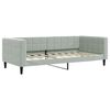 vidaXL Tagesbett Hellgrau 90x190 cm Samt