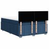 vidaXL Boxspringbett mit Matratze Blau 140x190 cm Stoff