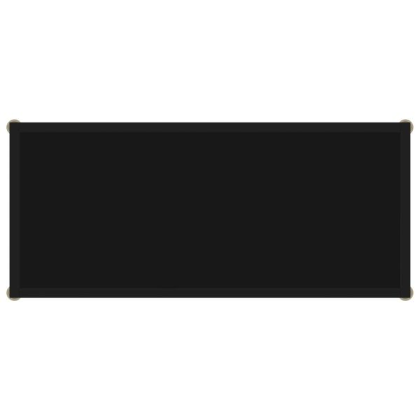vidaXL Konsolentisch Schwarz 80x35x75 cm Hartglas
