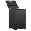vidaXL Gasflaschenverkleidung 40 x 40 x 66 cm Stahl Schwarz
