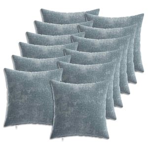 vidaXL Kissenbezug 12 stk. HEERLEN Himmelblau 40 x 40 cm