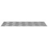 vidaXL Treppe Tritt Rechtwinklig 2 pcs Silber 50 x 20 cm Aluminium