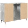 vidaXL Badschrank Betongrau 80x33x60 cm Holzwerkstoff