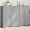vidaXL Sideboards 2 Stk. Grau Sonoma 60x31x84 cm Holzwerkstoff