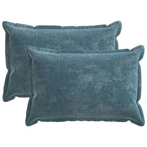 vidaXL Kissenbezug 2 pcs HOUTEN Blau 50 x 70 cm Chenille-Stoff