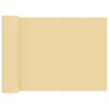 vidaXL Balkon-Sichtschutz 1,8 x 25 m Stoff mit PU-Beschichtung Beige
