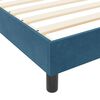 vidaXL Boxspringbett mit Kopfteil Dunkelblau 90 x 200 cm Samt
