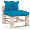 vidaXL 9-tlg. Garten-Lounge-Set aus Paletten mit Kissen Kiefernholz