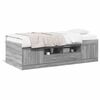 vidaXL Tagesbett mit Schubladen ohne Matratze Grau Sonoma 100x200 cm