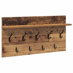 vidaXL Wandmontierter nachttisch Wandhalterung Altholz 80 x 40 x 12 cm