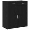 vidaXL Aufbewahrungsschrank Schwarz Eichen-Optik 80 x 42,5 x 93 cm