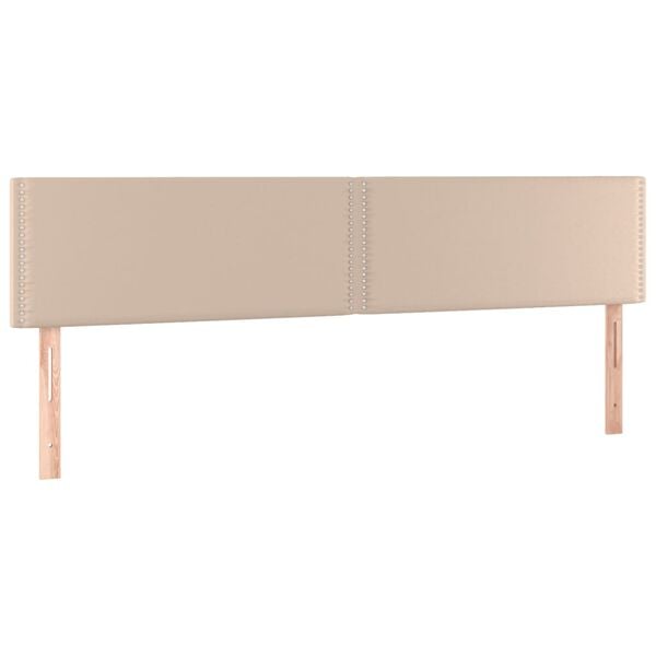 vidaXL Kopfteile Cappuccino-Braun 160x5x78/88 cm Kunstleder