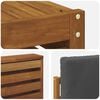 vidaXL Sofagarnituren 9 pcs Natur und Anthrazit Massivholz Akazie