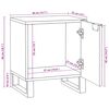 vidaXL Nachttisch 2 pcs Braun 40 x 33 x 46 cm Massivholz Akazie