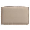 vidaXL Kissen Taupe 60 x 40 x 8 cm Oxford-Stoff