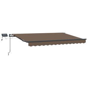 vidaXL Ausziehbare Markise Taupe 300 x 250 cm Stoff und Aluminium