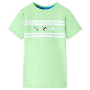 Kinder T-Shirt Neongr&uuml;n 128