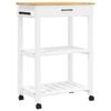 vidaXL K&uuml;chenwagen MONZA 60x40x88,5 cm Massivholz Kiefer