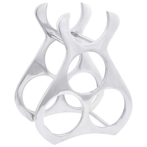 vidaXL Weinregal Silber 32 x 14 x 37,5 cm Aluminium