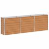 vidaXL Hochbeet Hellbraun 240 x 40 x 77 cm Verzinkter Stahl
