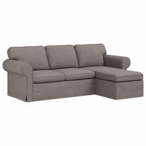 vidaXL Sofa Taupe 215 x 138 x 80 cm Stoff
