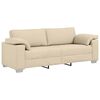 vidaXL Sofa 178cm Creme Stoff