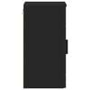 vidaXL Badezimmerschrank Wandmontiert Schwarz 30 x 31,5 x 61 cm