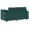 vidaXL Sofa 2 pcs Dunkelgr&uuml;n 219 x 80 x 82 cm Stoff