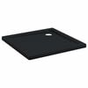 vidaXL Duschbodenablage mit Punkten 80 x 80 x 4 cm ABS Schwarz
