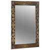 vidaXL Wandspiegel Walnussbraun 70 x 50 cm Holzwerkstoff und Glas