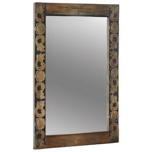 vidaXL Wandspiegel Walnussbraun 70 x 50 cm Holzwerkstoff und Glas