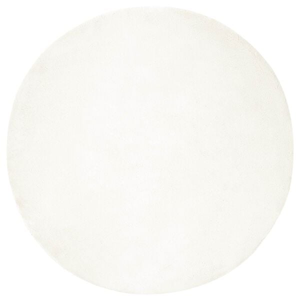 vidaXL Kunstfell Hasen Teppich Olite Creme &Oslash; 160 cm Polyester