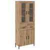 vidaXL Highboard Artisan-Eiche 69,5 x 34 x 180 cm Holzwerkstoff
