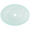 vidaXL Waschbecken Glas 50x37x14 cm Matt