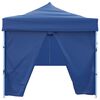 vidaXL Faltzelt Partyzelt Pop-Up mit 8 Seitenw&auml;nden 870x291x315 cm Blau