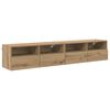vidaXL TV-Wandregale 2 stk. Artisan-Eiche Holzwerkstoff