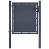 vidaXL Gartentor aus Stahl 100 x 75 cm Anthrazit
