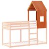 vidaXL Dach für Kinderbett Wachsbraun 60x89x134,5 cm Massivholz