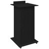 vidaXL Podium Schwarz Eichen-Optik 55 x 55 x 107 cm Holzwerkstoff