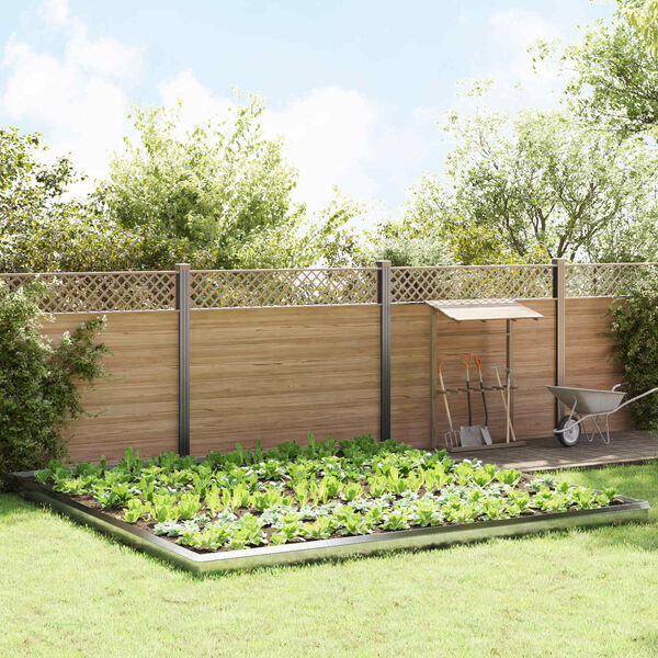 vidaXL Schneckenzauns 20 pcs Silber Edelstahl