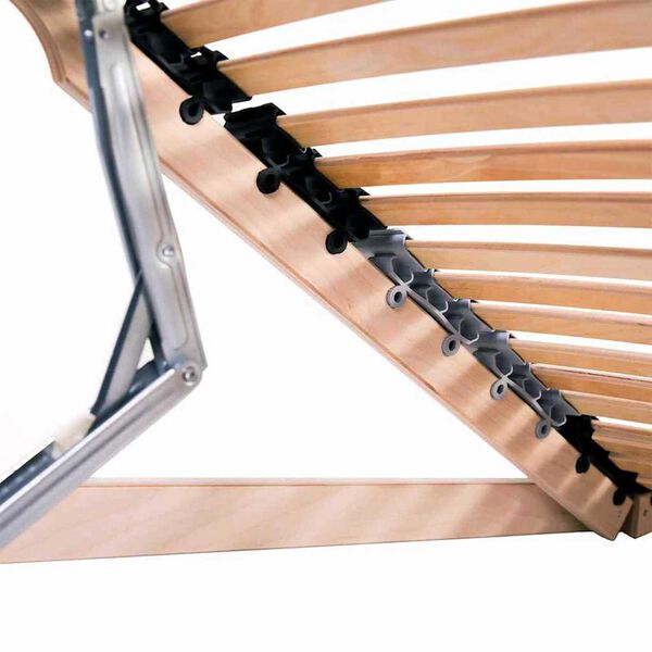 vidaXL Bett-Lattenrost Braun 120 x 190 cm Massivholz Buche