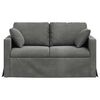 vidaXL Sofa Dunkelgrau 138 x 78 x 80 cm Samt