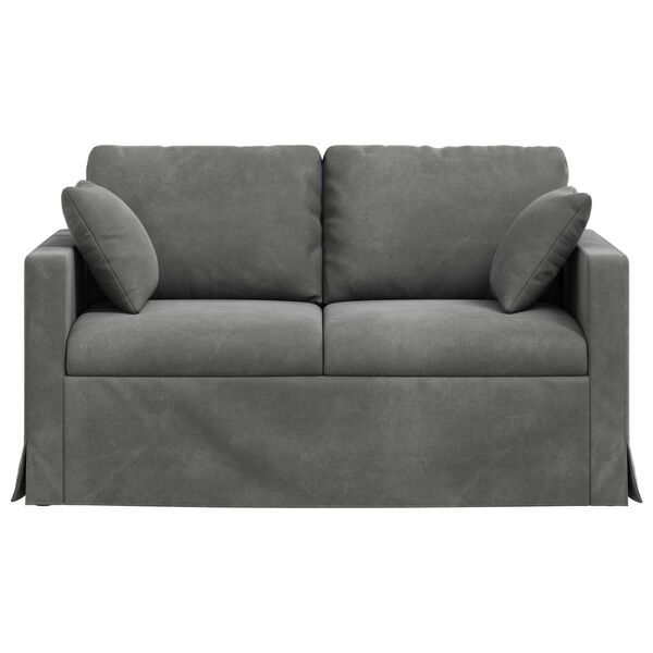 vidaXL Sofa Dunkelgrau 138 x 78 x 80 cm Samt