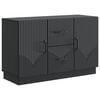 vidaXL Sideboard Schwarz 89 x 34,5 x 57 cm Holzwerkstoff